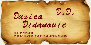 Dušica Didanović vizit kartica